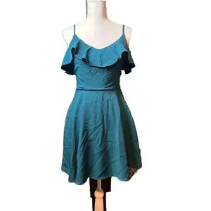 Altar’d State Dark Teal Tank Adjustable Straps Woman’s Dress Size Small